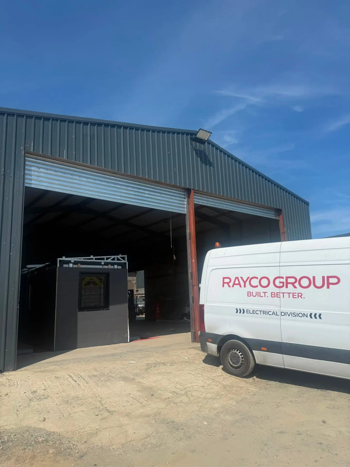 Rayco Group industrial roller shutter installation