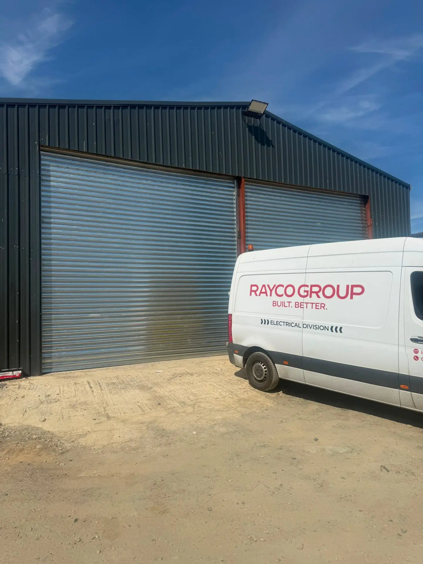 Rayco Group industrial roller shutter installation